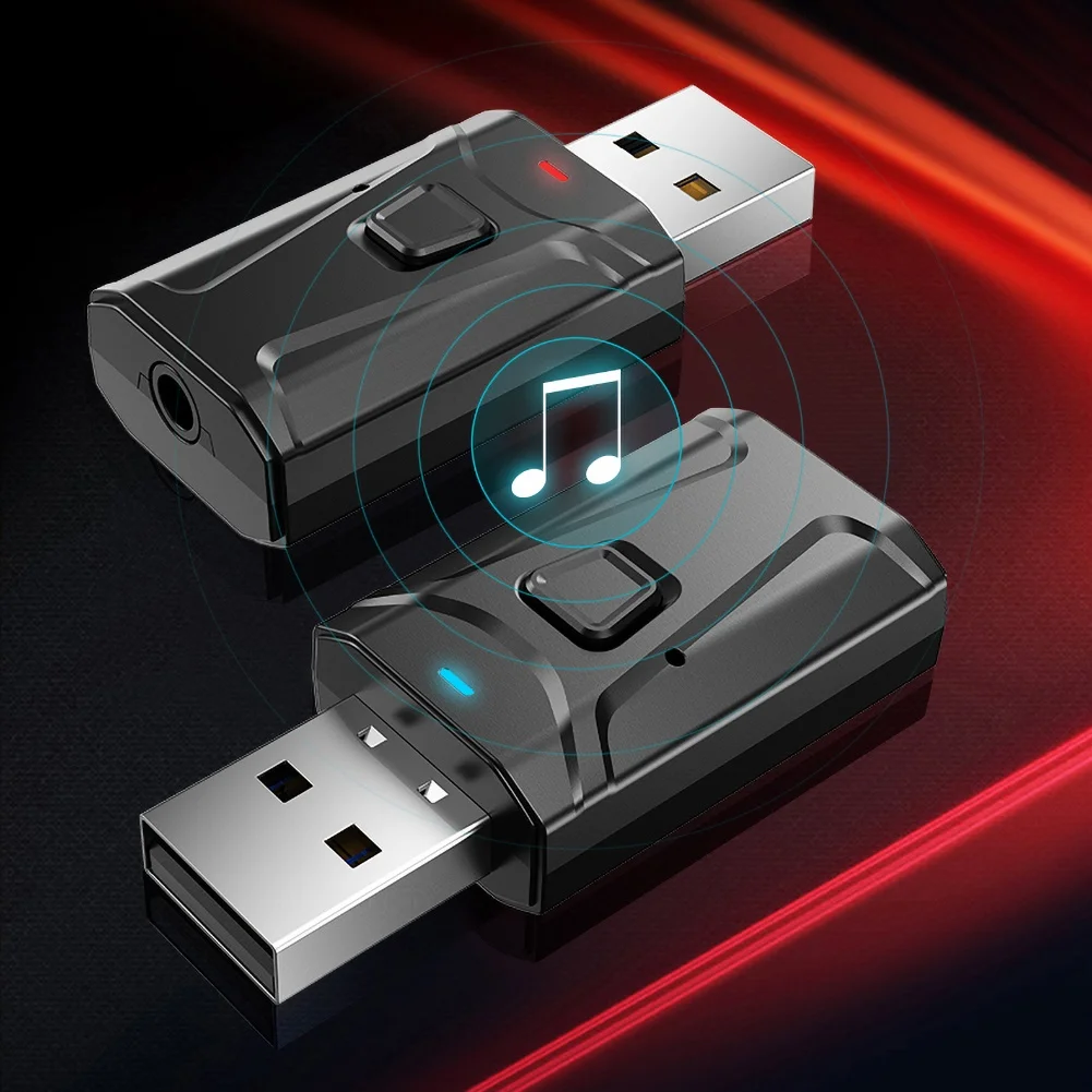 USB Bluetooth 5 0 передатчик и приемник Mic 3 в 1 адаптер EDR Dongle мм AUX для ТВ ПК наушников дома