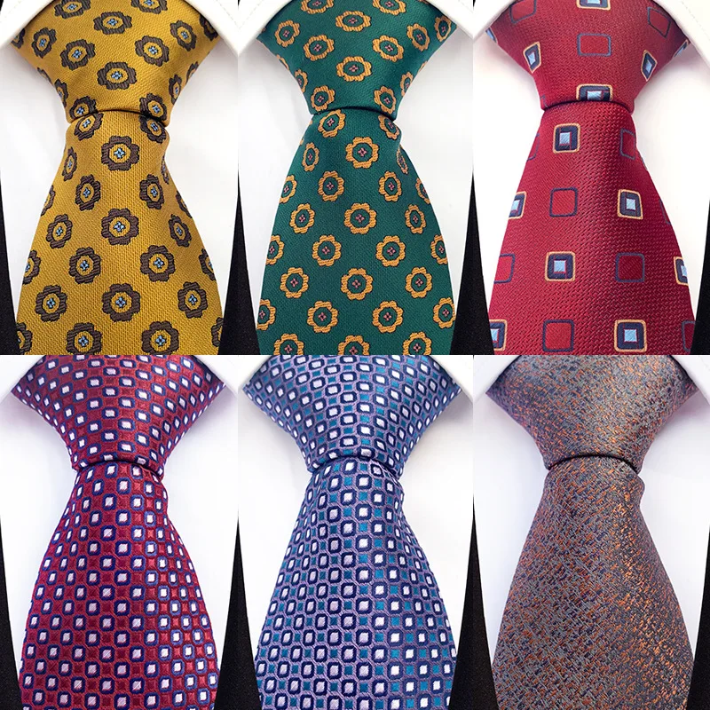 

Модный мужской галстук с цветочным Пейсли геометрическим рисунком новый дизайн Шелковый Свадебный галстук для мужчин галстук для вечевече...