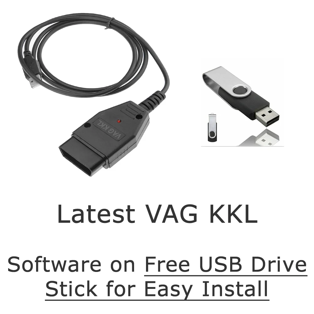 

VAG KKL 409,1 USB-кабель OBD2 II OBD ЭБУ диагностический кабель проводной FD232B чип