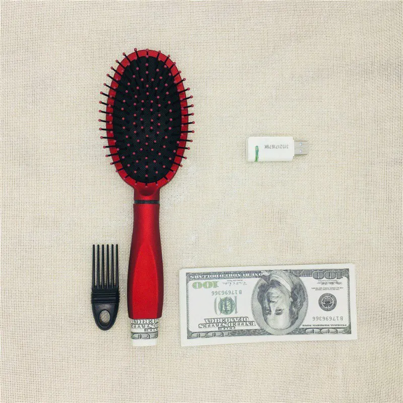 Safe Hair Brush Secret Stash Box Multi-functional Storage Comb Security Hidden Valuables Hollow Container Home | Безопасность и