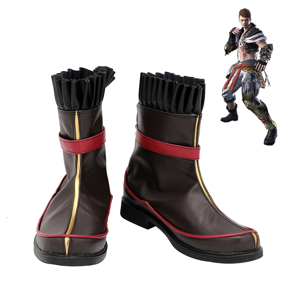 

Final Fantasy XIV FF14 Stormblood Monk Shoes Cosplay Men Boots