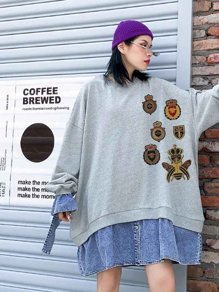 Металлические вышитые бисером нашивки ручной работы в виде короны