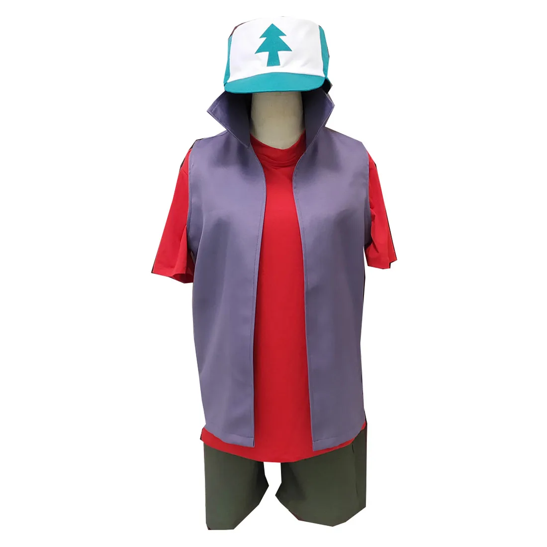 2019 аниме Gravity Falls Dipper сосны костюм шляпа + для маленького мальчика комплект одежды: