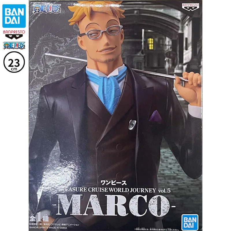 

23CM Spot Bandai Figurine One Piece Figure Marco TCWJ Treasure Tour World Travel PVC Collection Action Anime Model Toys