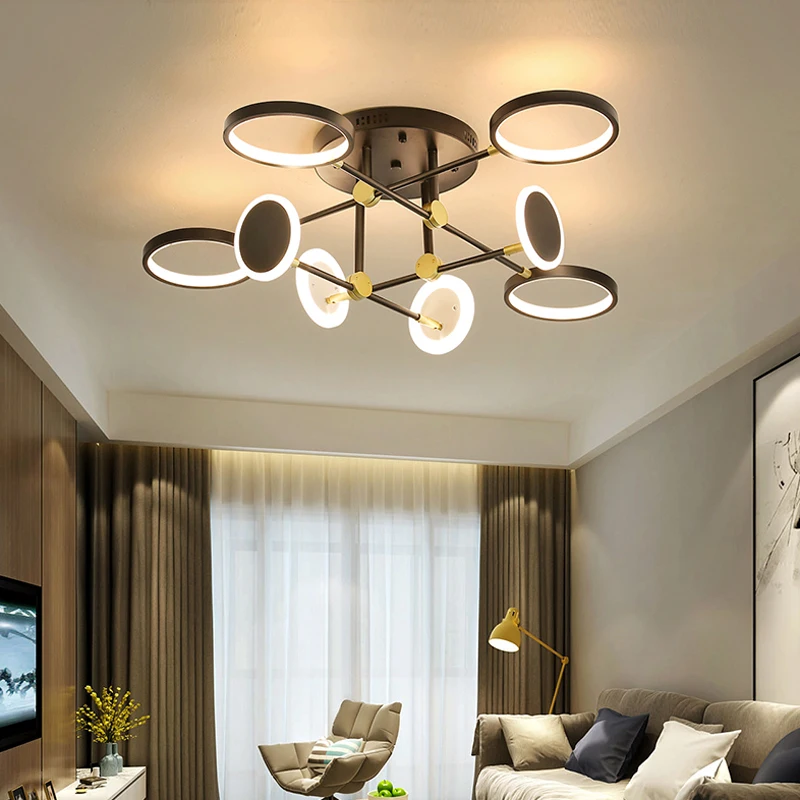 

Nordic living room ceiling lamp simple modern personality atmosphere creative lighting bedroom hall LED lamp