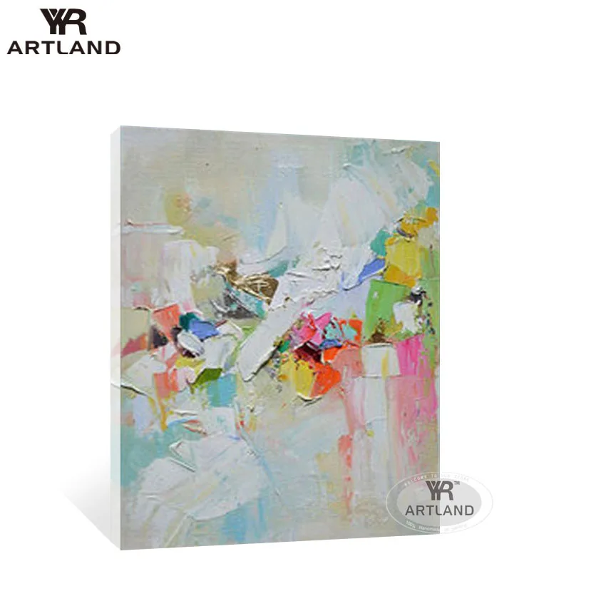 

YYR-ARTLAND Cheap abstract 100% Handmade canvas acrylic oil painting wall art hanging pictures for living room bedroom no framed