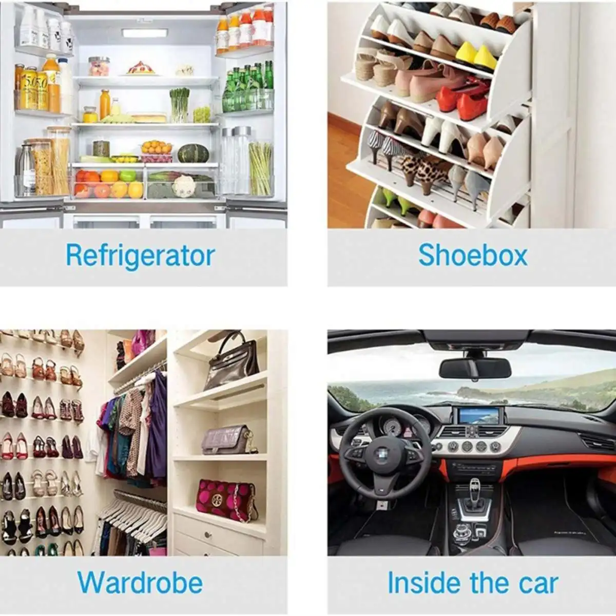 

Mini Car Air Purifier Humidifier Ozone Generator Deodorizer Fridge Purification for Refrigerator Deodorizer Pet Home Toile