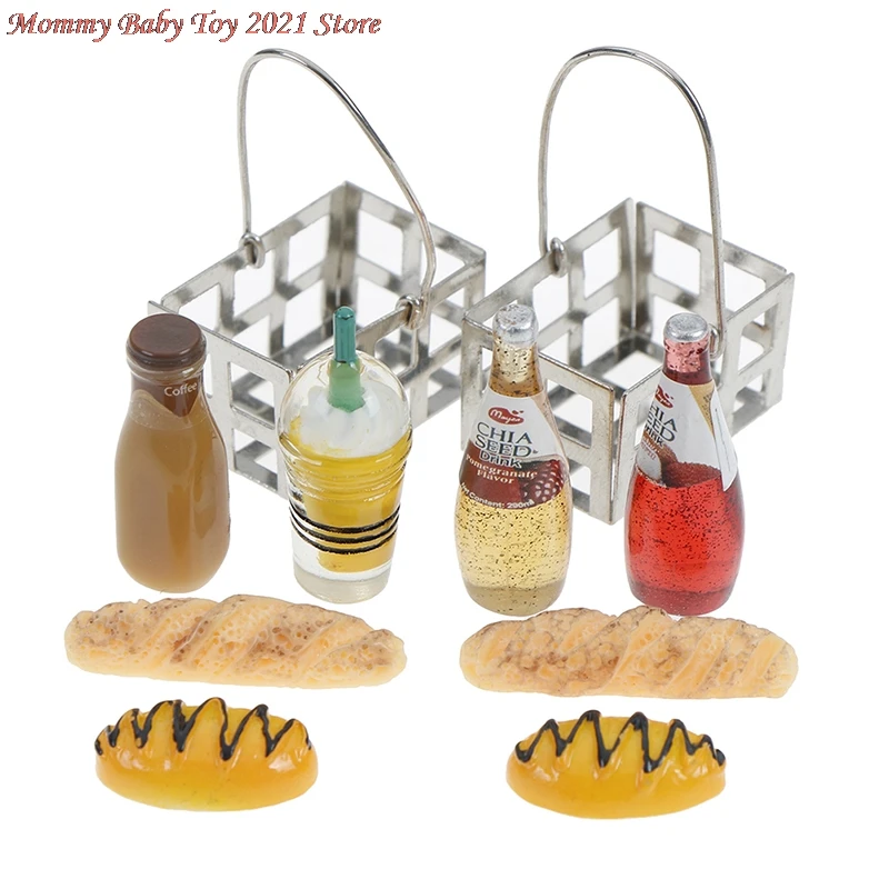 

5Pcs Artificial Fake Miniature Bakery Cake Bread Food Fruit Banana DollHouse Kitchen Toy Craft DIY Embellishment Accessories