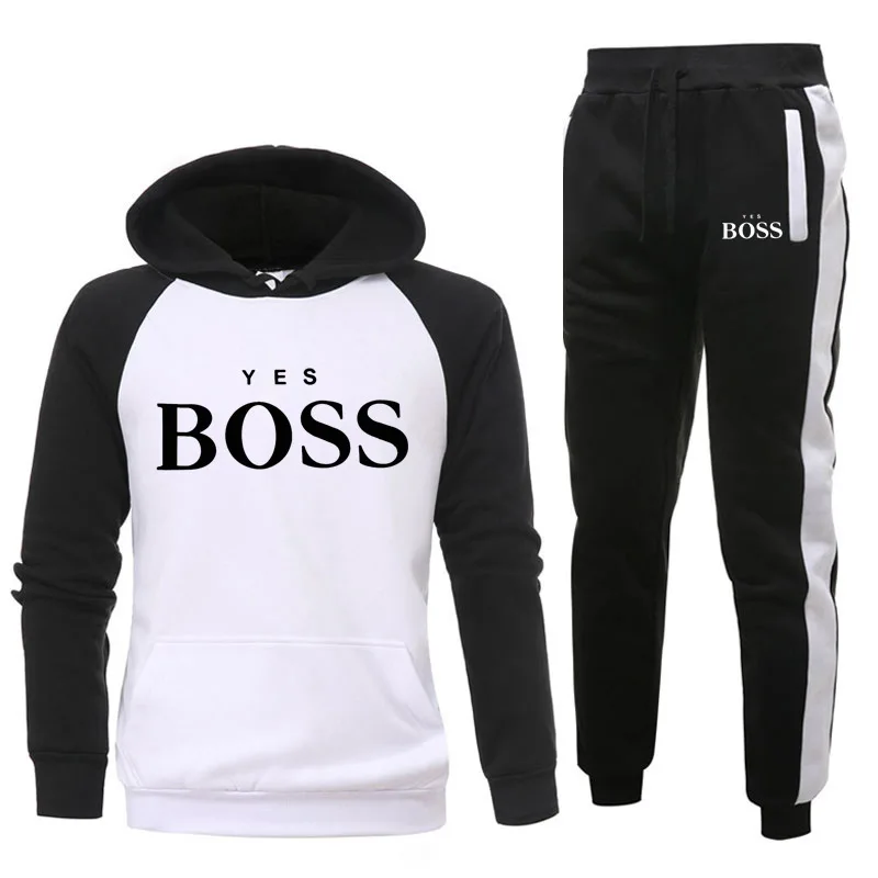 

New track suit brand fashion men's street sportswear printed Harajuku ladies hoodie pullover hip-hop men's patchwork sweatshirt