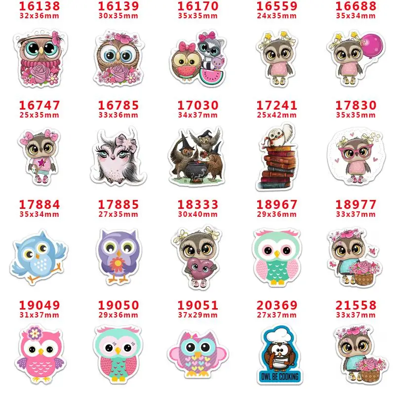 Поделки для рукоделия мультяшный персонаж сова с плоской задней частью плоских