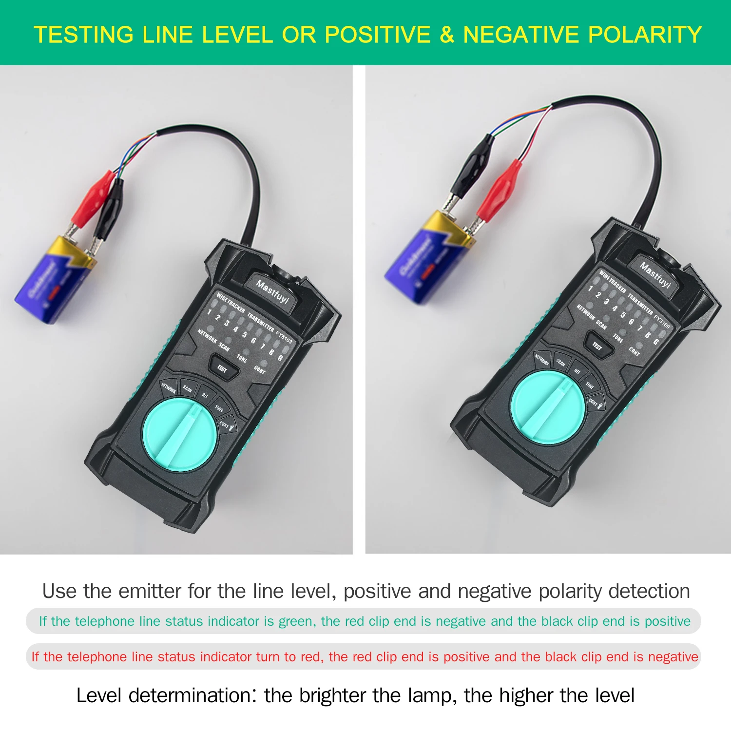 FY8169 проводный трекер сетевой линейный Finder RJ11 RJ45 Кабельный тестер Кабельная линия