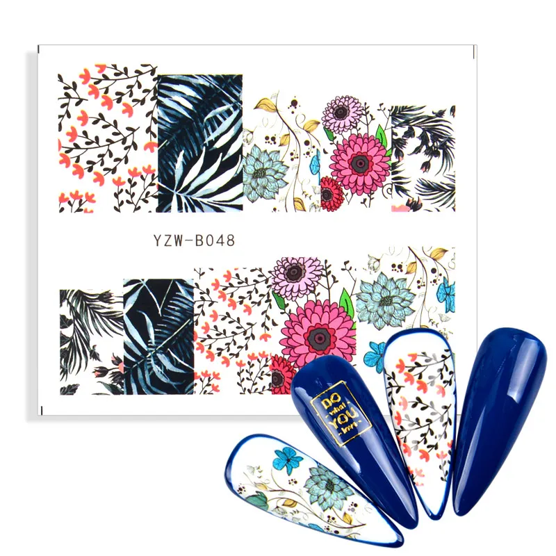 

1pcs Nail Stickers Black Mustache Abstract Geometric Pattern Transfer Sliders For Nails Adhesive Decals Anime For DIY Manicure