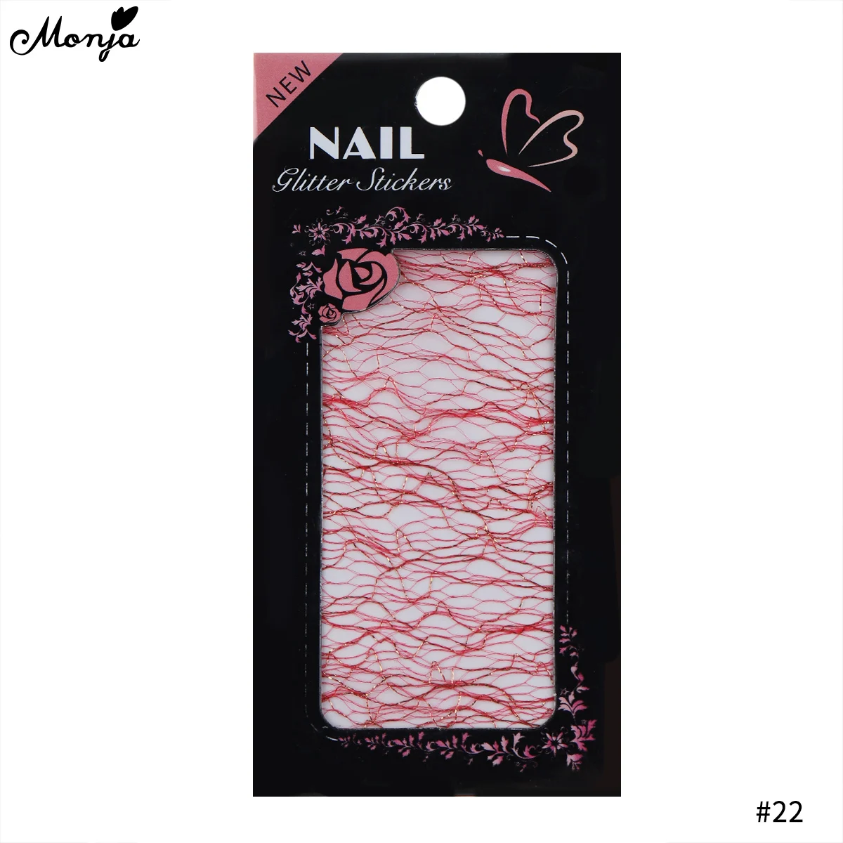 Monja Nail Art многоцветная наклейка сетка блестящая линия шелковые фольги полосы линии передачи наклейки для маникюра аксессуары украшения