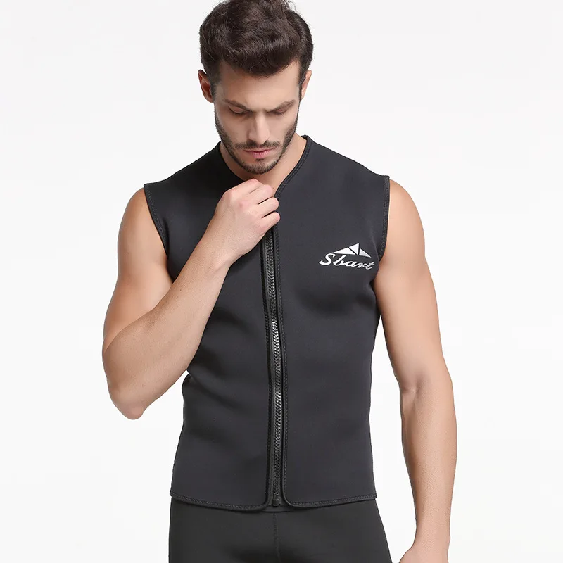Sbart 1 шт. неопрен 5 мм на молнии костюмы для подводного плавания жилет мужские