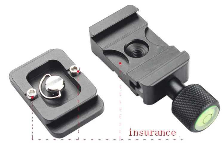 Обновленная быстросъемная пластина с зажимом Монтажная винтом 1/4 для камеры