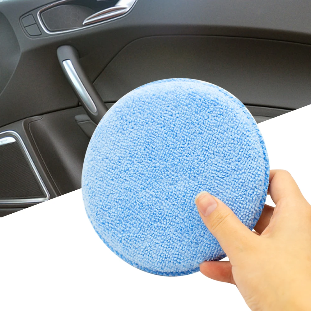 

Soft Microfiber Car Wax Applicator Pad Polishing Sponge for apply and remove wax Auto Care 4pcs or 8pcs for choice