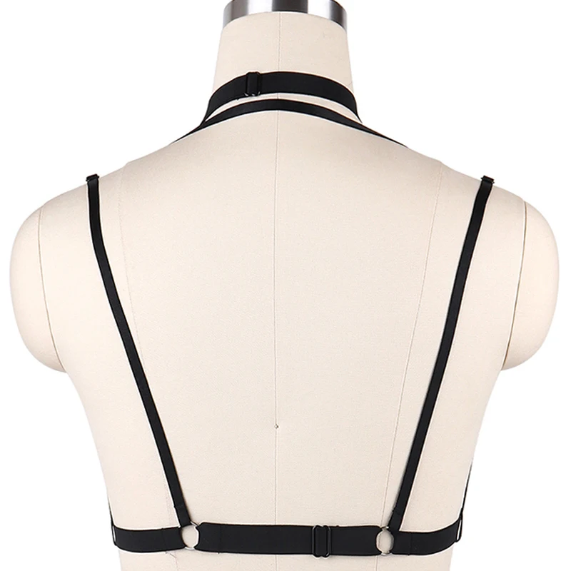 Решетчатое окошко портупея в готическом стиле Открытое сексуальное женское