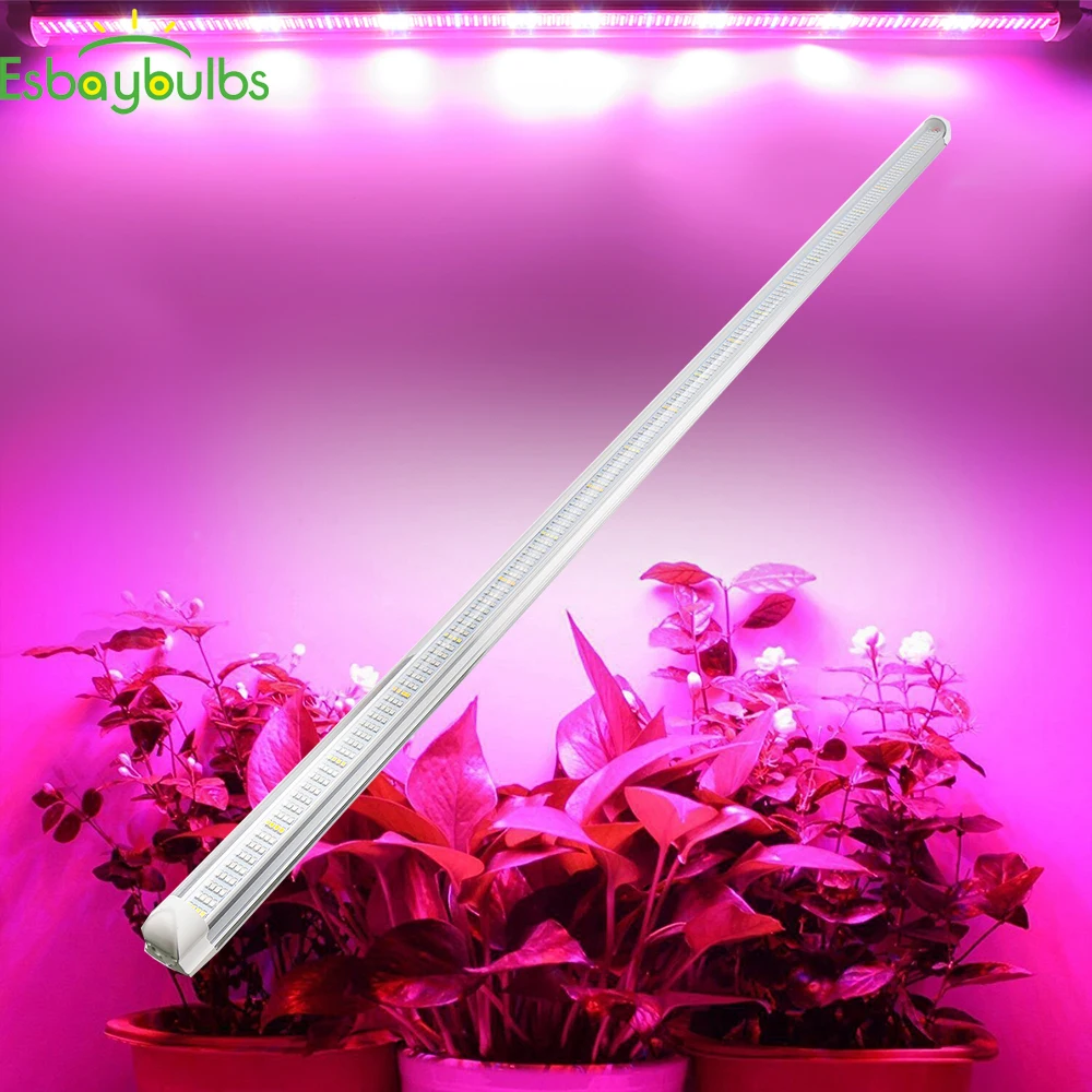 45 Вт 60 Светодиодный светильник для выращивания T8 трубка полный спектр