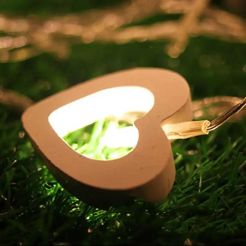 

10/20 LED String Fairy Lights Valentine's Day Gift Heart Light Garden Decoration Party Wedding for Lover Suprise 2021 New