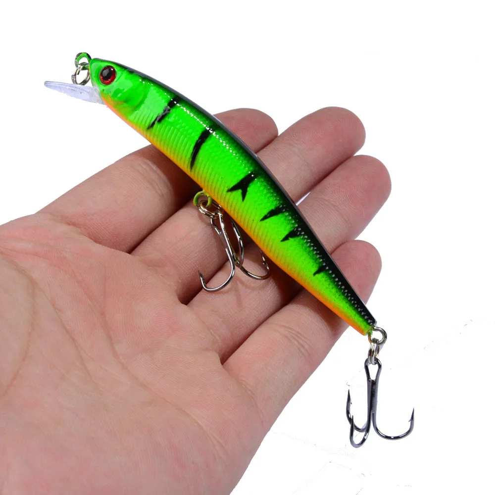 1 шт. Рыболовная Приманка Minnow 95mm 8g плавающая твердая приманка воблер джиг