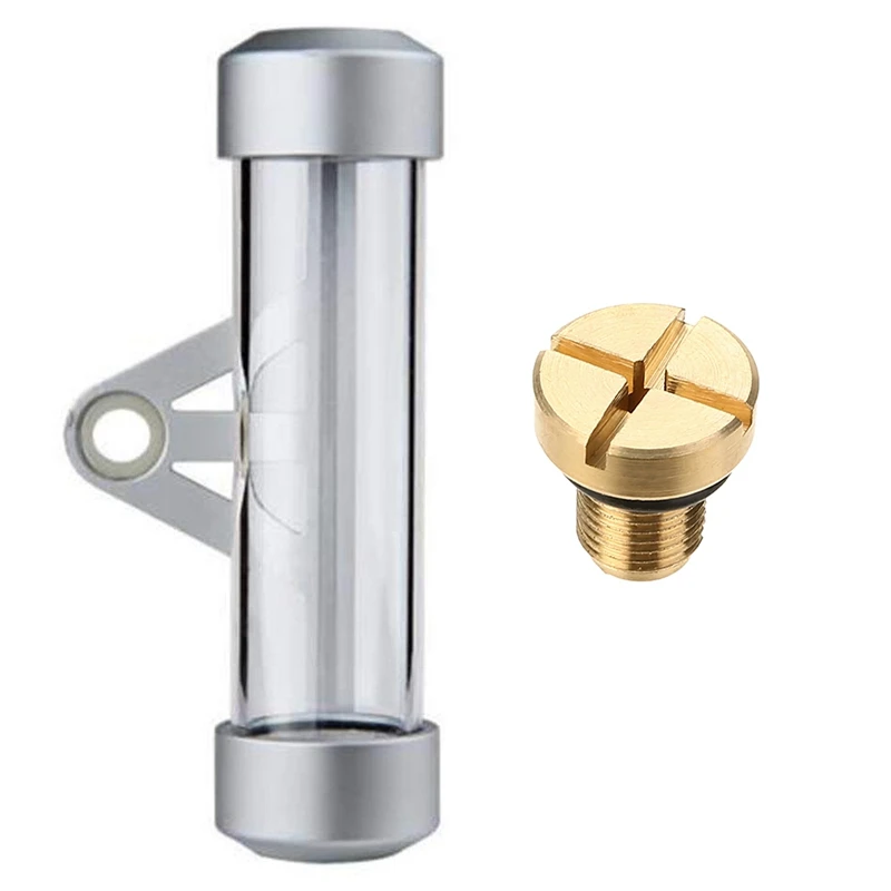 

Cylindrical Thumbnail Tube + ABS for Motorcycle with Radiator Overflow Coolant Expansion Tank Bleeder Screw for BMW