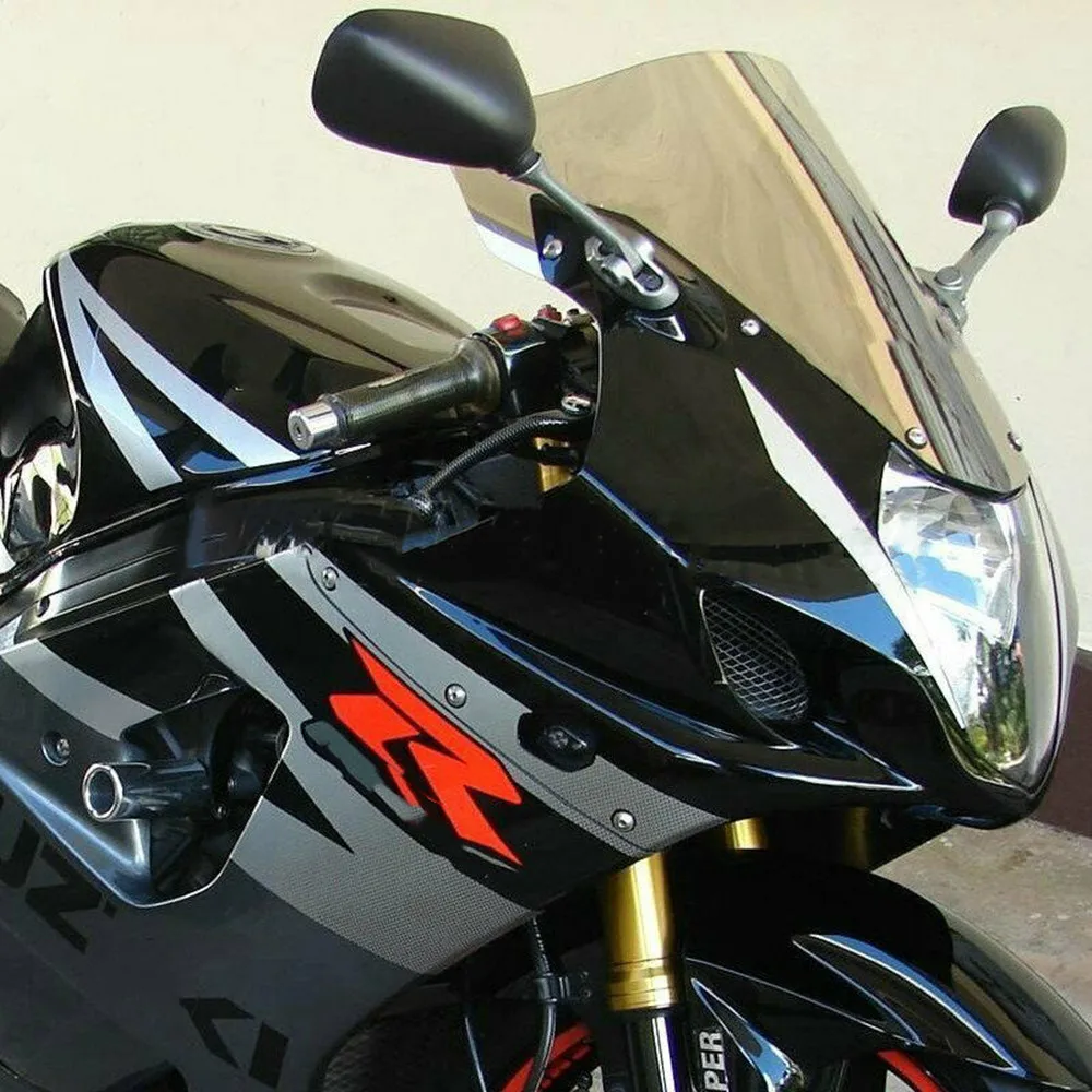 Мотоцикл двойной пузырь лобовое стекло ветер экран для 2003 2004 Suzuki GSX-R1000 GSXR1000 GSXR GSX-R 1000 K3 K4 черный