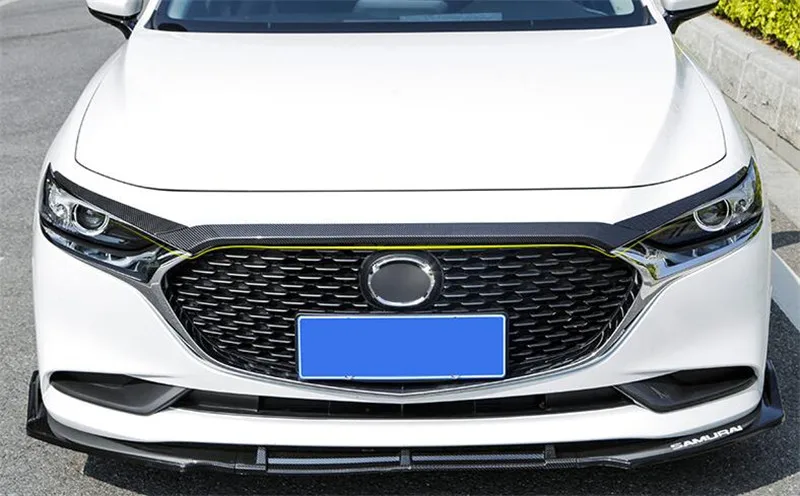 CEYUSOT для нового Mazda 3 машинный гараж из решетка отделкой полоса капот автомобиля украшения переднего бампера Грили Накладка mazda3 аксессуары M3