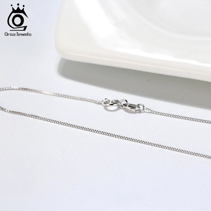 ORSA JEWELS в итальянском стиле с алмазной огранкой Rope Chain 925 ожерелье из стерлингового