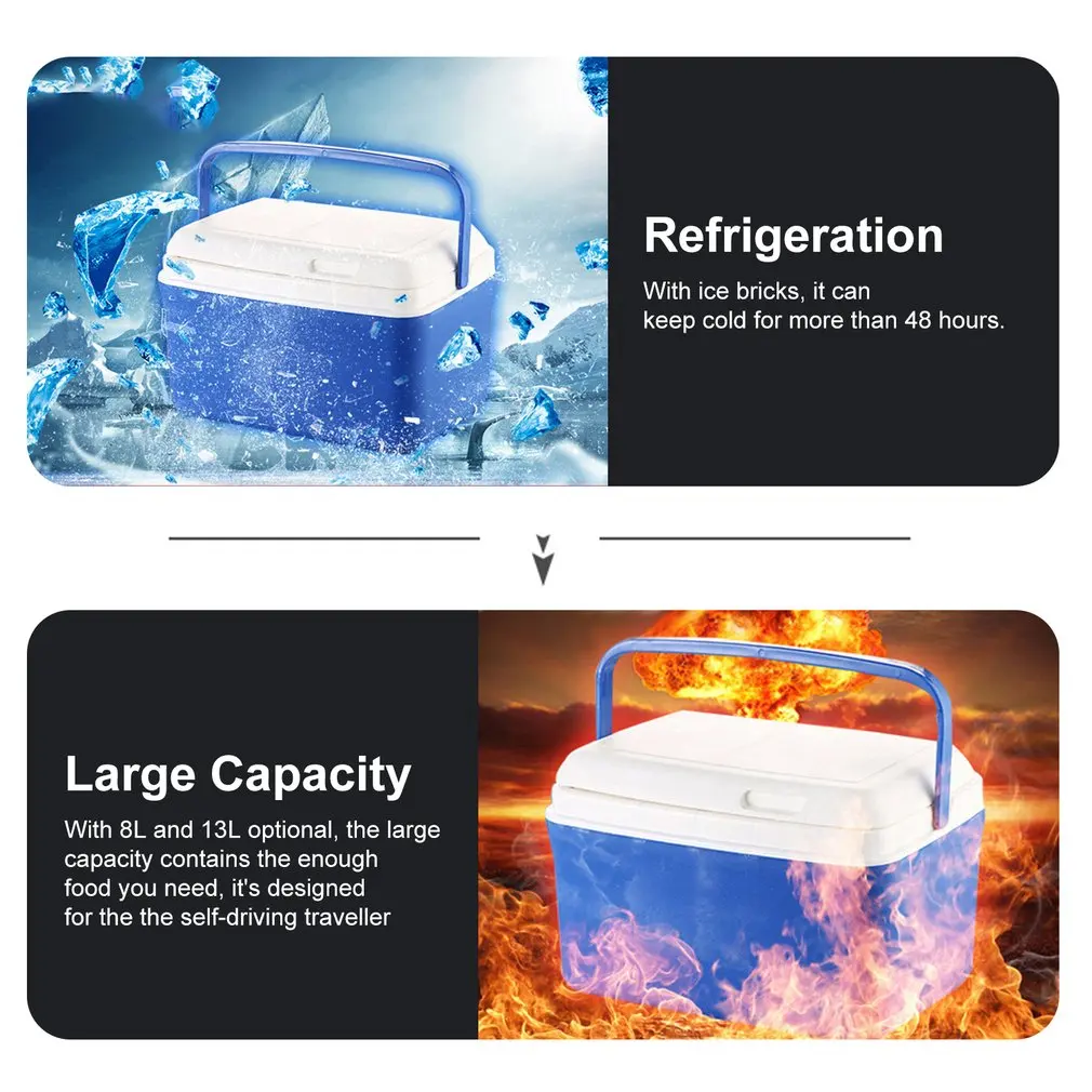 8L/13L мини-холодильник двойного назначения для дома морозильная камера