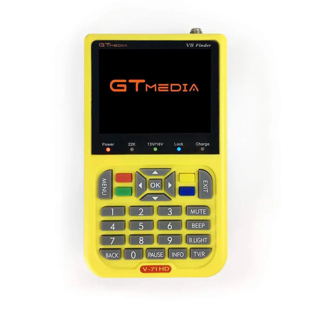 GTMEDIA DVB-S2 V8 Finder HD цифровой спутниковый Finder измеритель сигнала с 3,5 дюймовым ЖК-дисплеем MPEG-4 Sat Finder 1080P V8 Finde