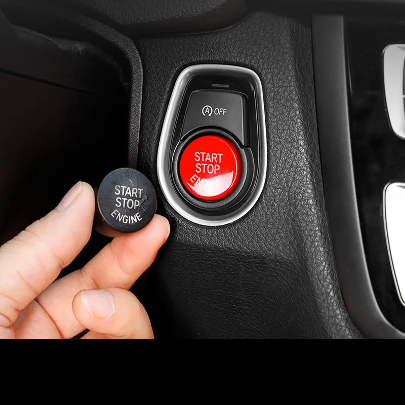 Кнопка запуска и остановки двигателя автомобиля сменный тип Красный ABS A ключ для