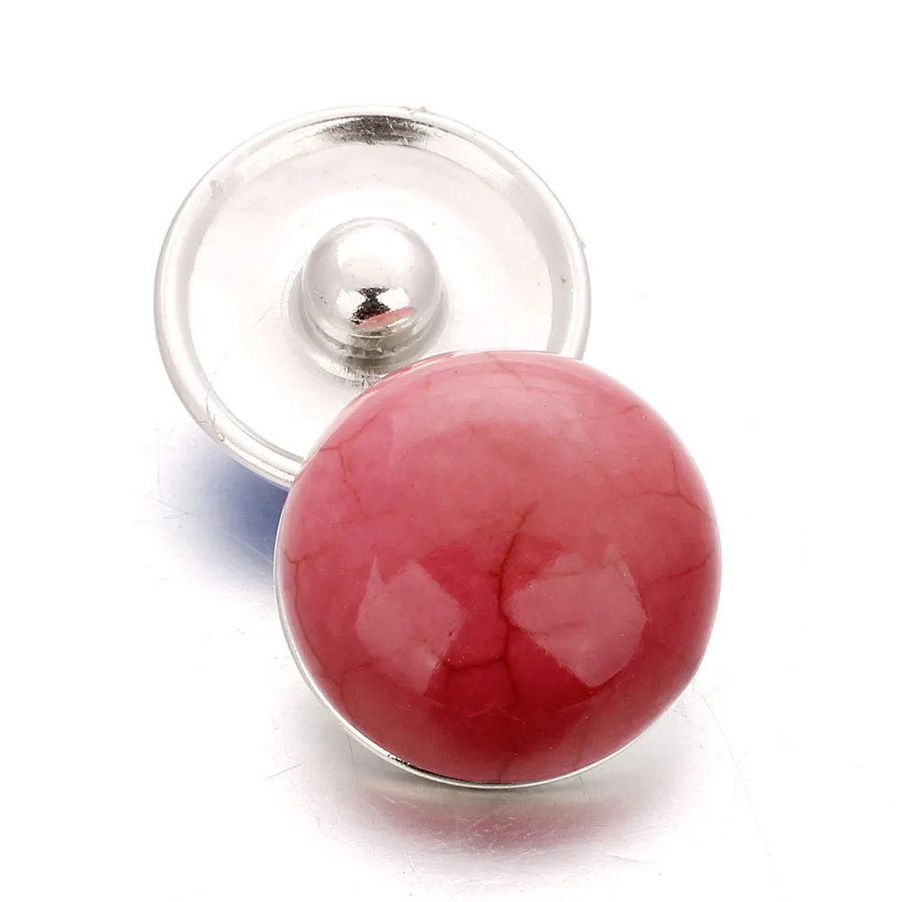 10 шт./лот разноцветные металлические кнопки 18 мм камень сделай сам