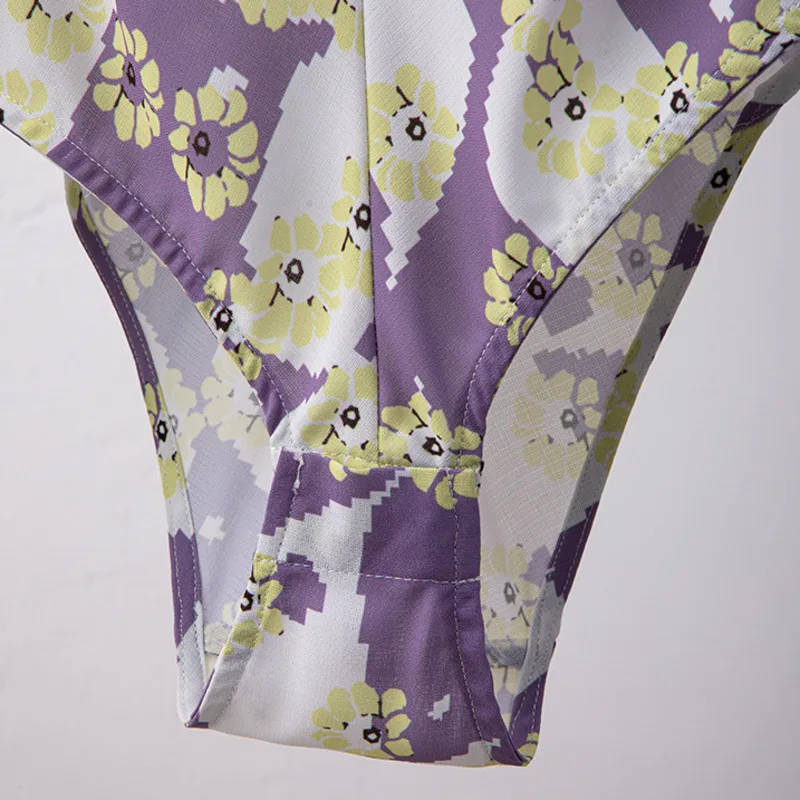 

SONDR Women Color Printing Cross Conjoined Single Breasted Blouse New Notched Long Sleeve Slim Shirt Fashion Summer 2021