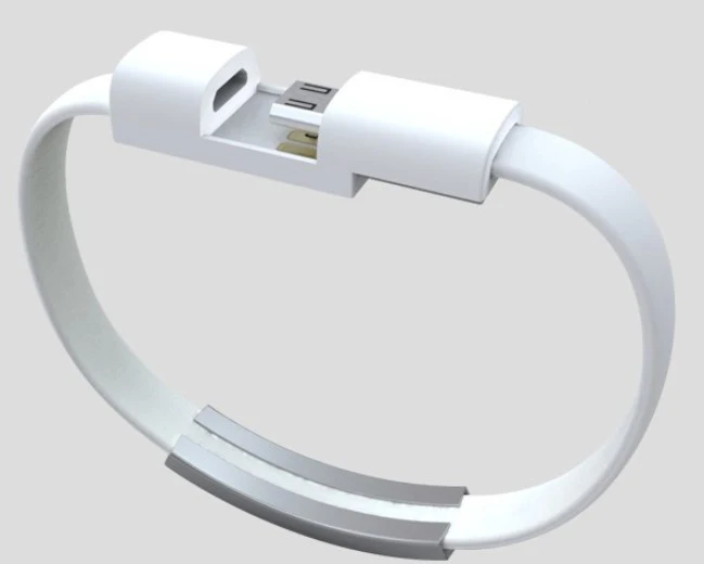 type-c white Женский кабель для передачи данных плетеные браслеты и браслеты зарядное устройство для Android type-C мобильного телефона Usb кабель для зарядки ювелирные изделия для мужчин - Окраска металла: type-c white