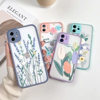 transparent case for iphone 11 pro case 12 13 mini flower cover for iphone xr 7 8 plus x xs 11 pro max se 2020 protective cover