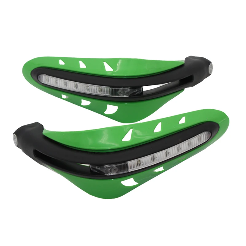 PowerMotor Universal Motorcycle LED Hand Guards for Dual Road Dirt Bike Scooter Handguards ATV | Автомобили и мотоциклы