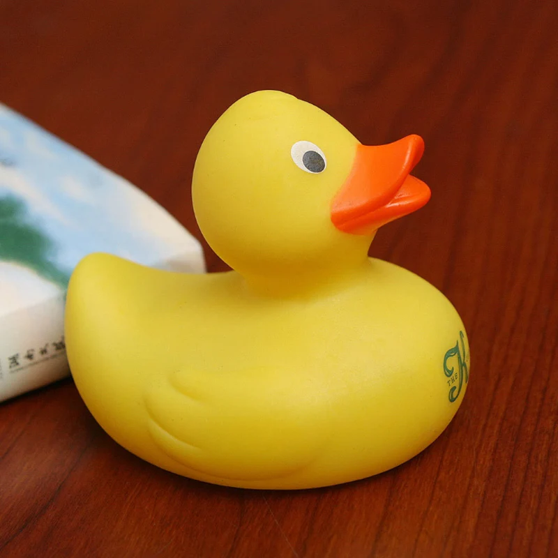 8 см Детские Игрушки для ванны ПВХ Резиновые из утиного пуха Большие желтой утки