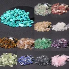 Разноцветные природный гравий бусины из кварцевого чипа 3-5 мм, нерегулярные энергетические бусины из драгоценного камня для украшения дома, аквариума, бонсая.