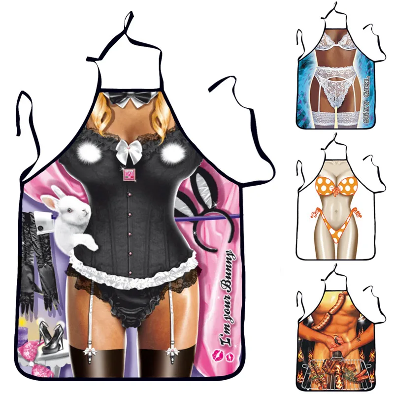 Забавный кухонный фартук сексуальный взрослый для женщин и мужчин вечерние