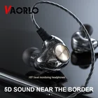 VAORLO оригинальные K1 прозрачные проводные наушники-вкладыши сабвуфер стерео бас наушники Спортивная гарнитура 3,5 мм с микрофоном для iPhone Xiaomi