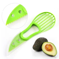 3 in 1 avocado slicer shea corer tool fruit cutter vegetable peeler tools multi function plastic knife kitchen accessories