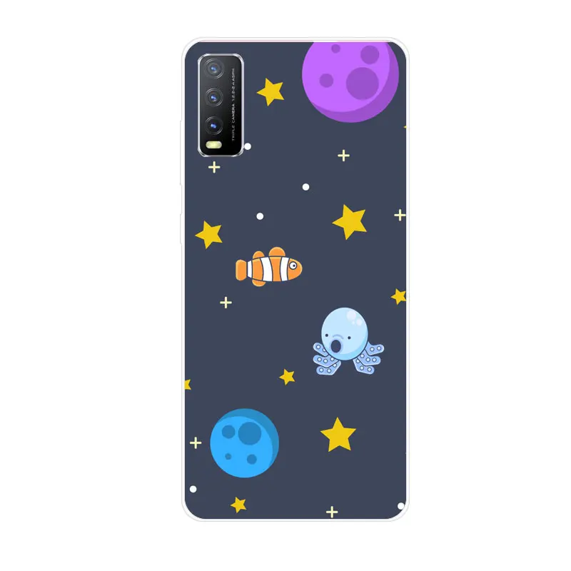 

Case For VIVO Y11S Fashion Painted Pattern Ultra thin Silicone protection shockproof Back Cover For VIVO Y11S Phone Case Cover