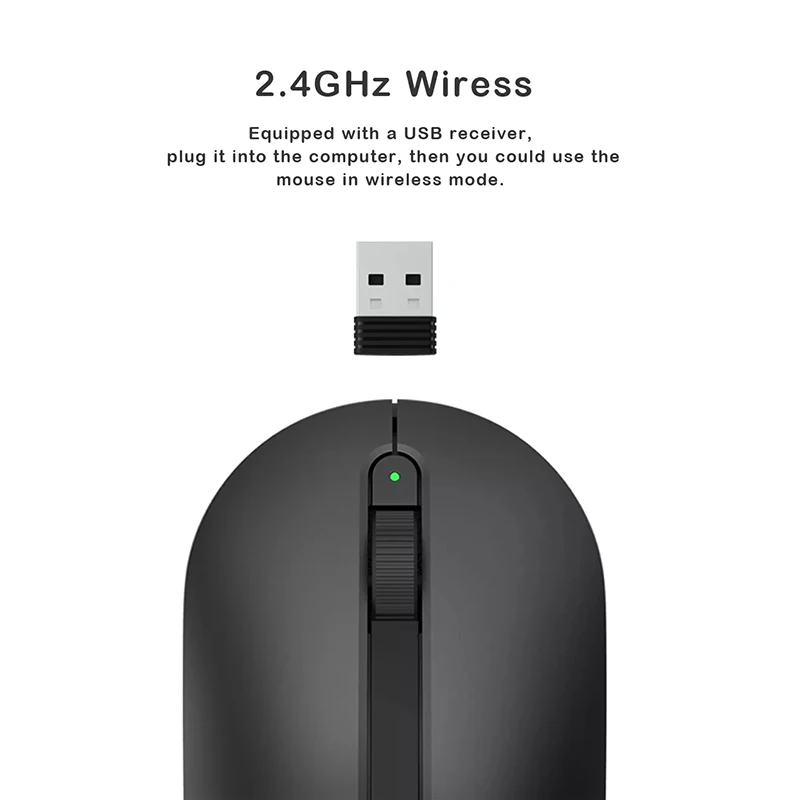 XIAOMI YOUPIN MIIIW 2,4 ГГц Беспроводная мышь 1000 dpi мышь геймер для домашнего офиса ноутбук Нескользящая Текстура полностью симметричный дизайн