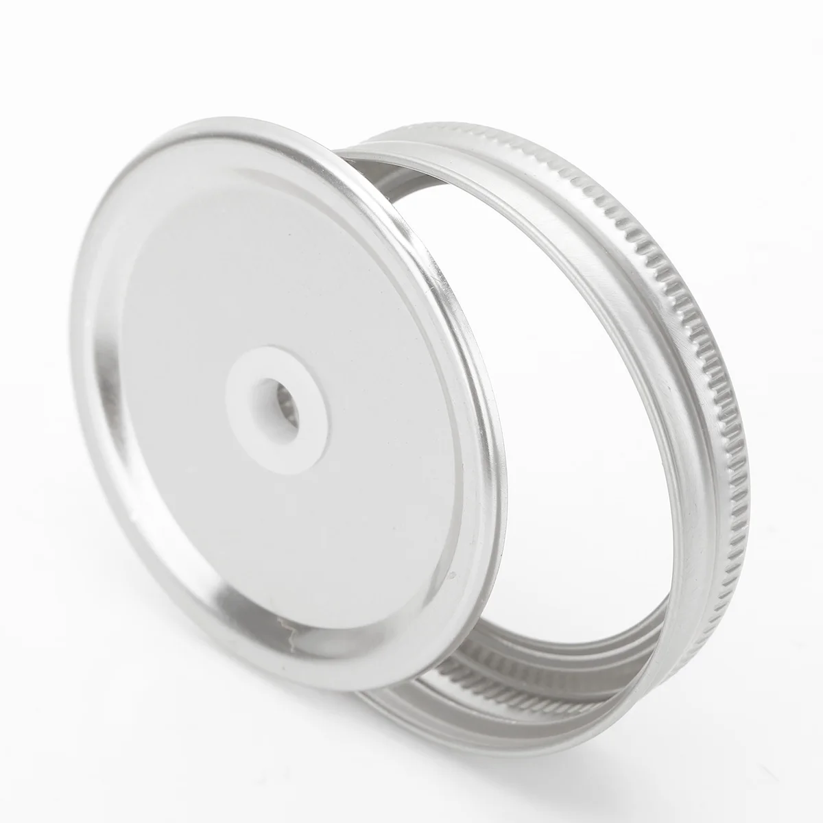 Полированная жестяная банка с соломинкой крышки набор многоразовые для хранения