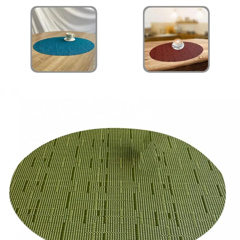 

Bamboo Texture High Temperature Resistance Skid Resistance Placemat for Home