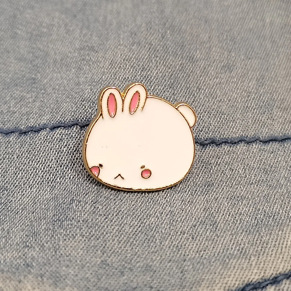 

Animal Jewelry Decoration Accessories Metal Clothes Badges Cute Rabbit Brooch Enamel Pin Backpack Lapel Pins Unique Items