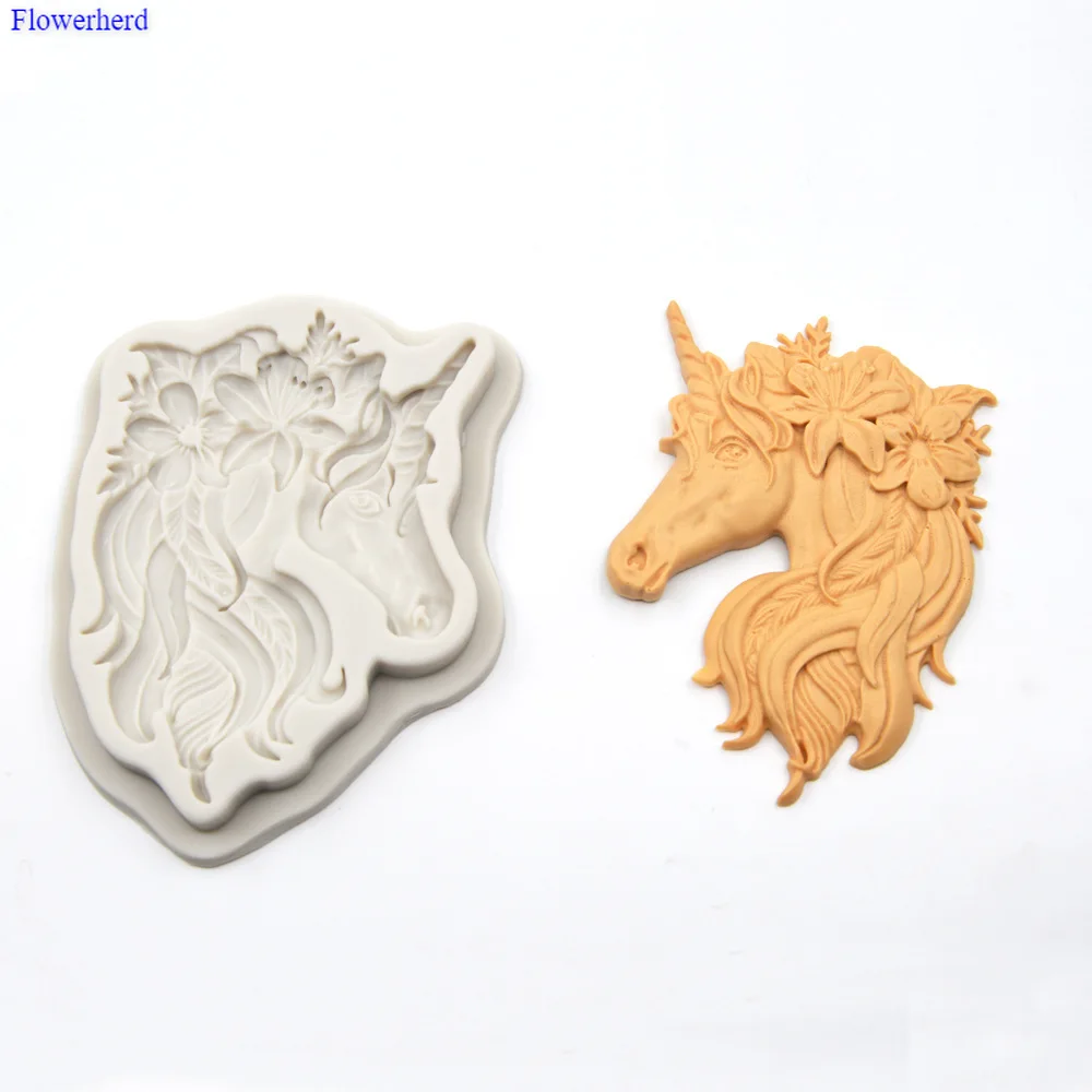 

Innovative Unicorn DIY Dry Pace Chocolate Birthday Cake Baking Decorating ToolsFondant Cake Silicone Mold Wedding Decoration