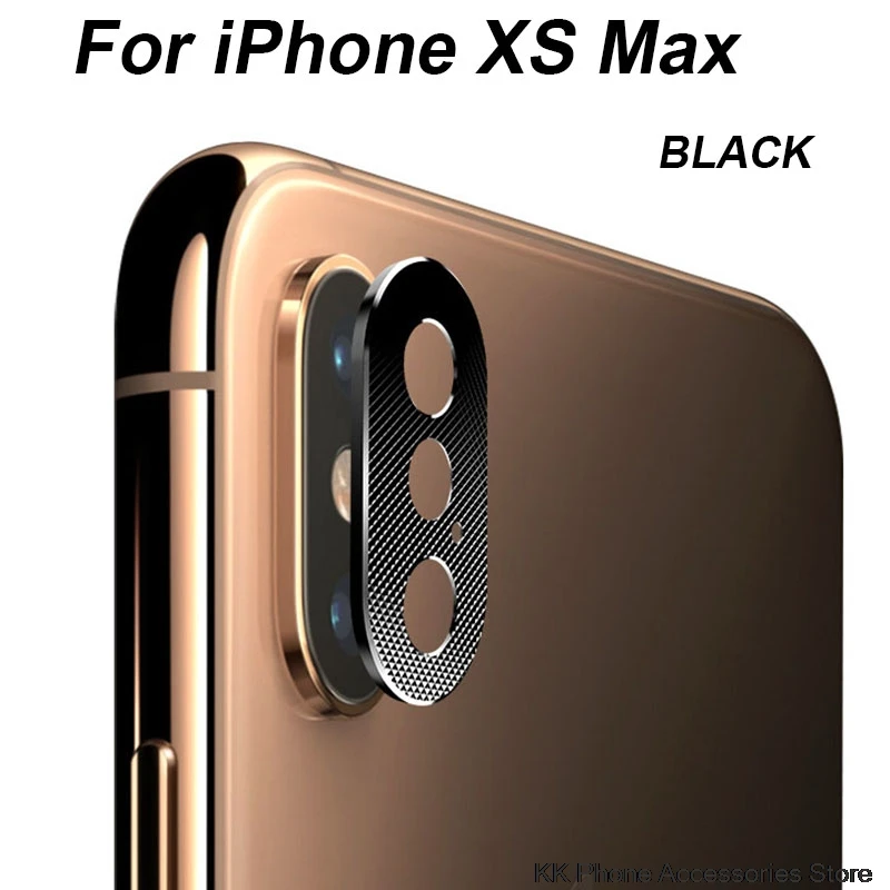 For iPhone XS MAX Для iPhone X XS Max XR 7 8 Защита объектива камеры алюминиевый кольцевой чехол для iPhone 6 6s 7 8 Plus Защитная крышка для камеры мобильного объектива - Цвет: For iPhone XS MAX