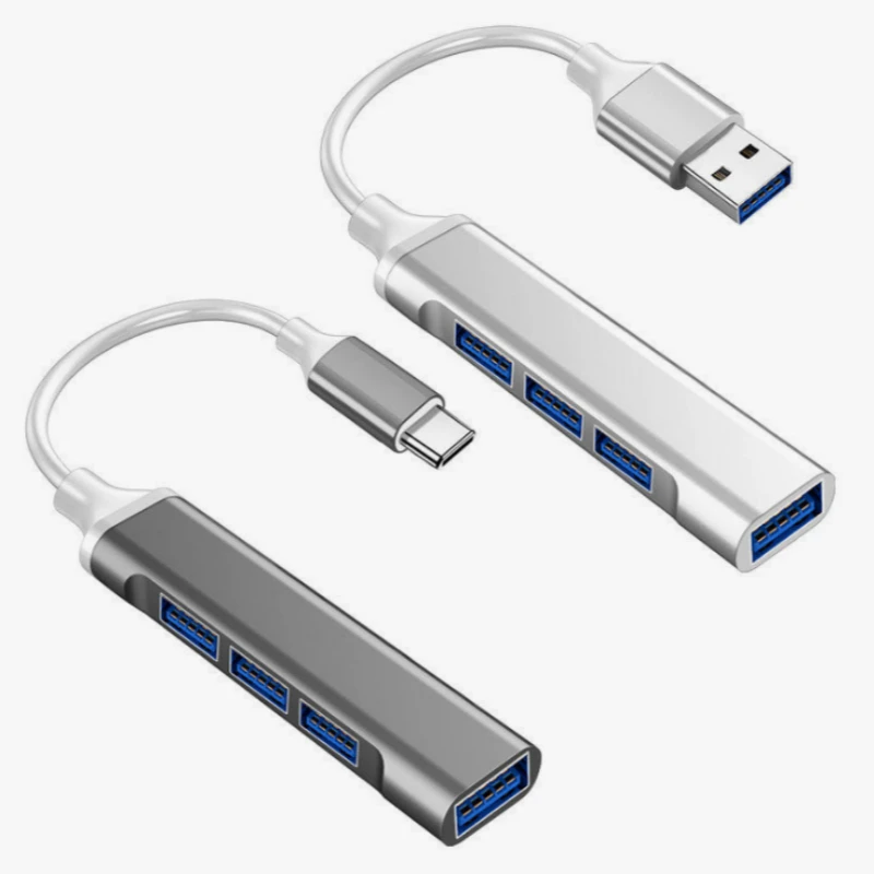 Концентратор USB C 3 0 Type 1 4 порта мультиразветвитель адаптер OTG для Lenovo Xiaomi Macbook Pro 13 15