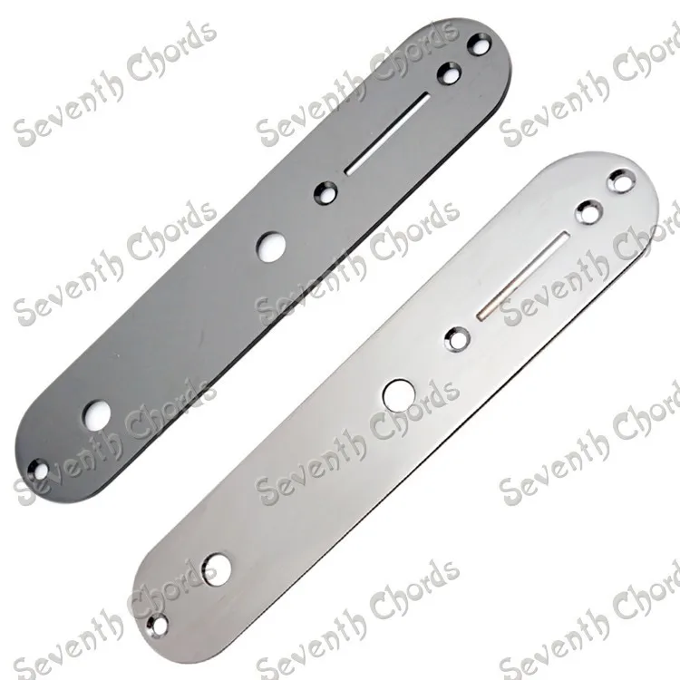 

Metal Pot Switch Control Plate Wiring Cover for Electric Guitar Chrome & Black for Choose